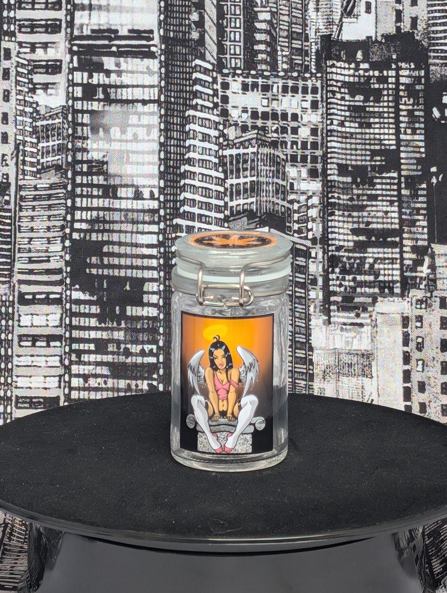 guardian angel chick stash jar small