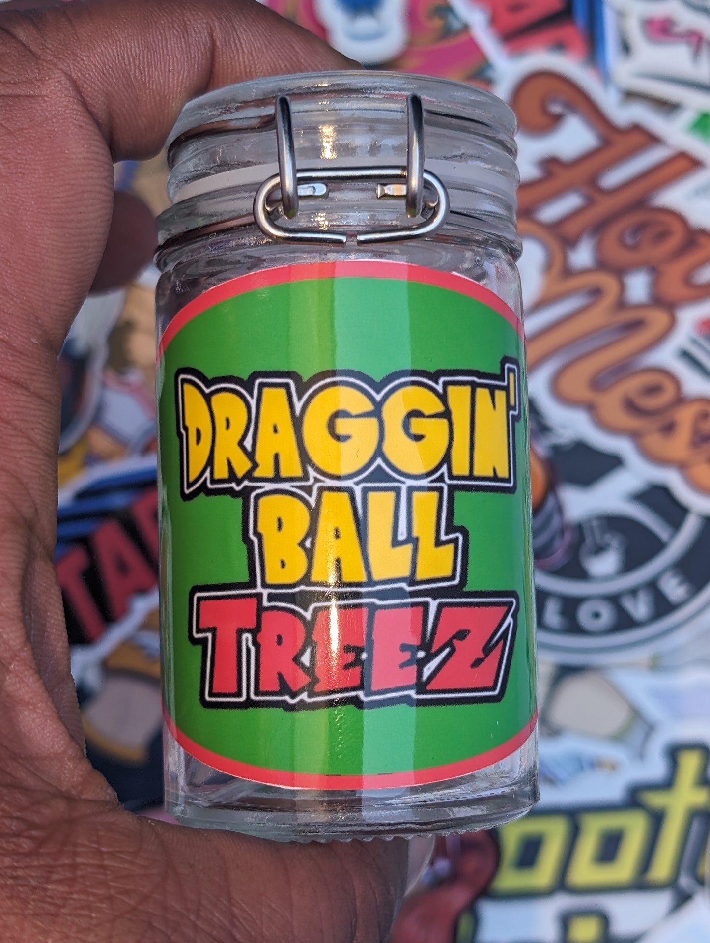 draggin' ball treez regular stash jar